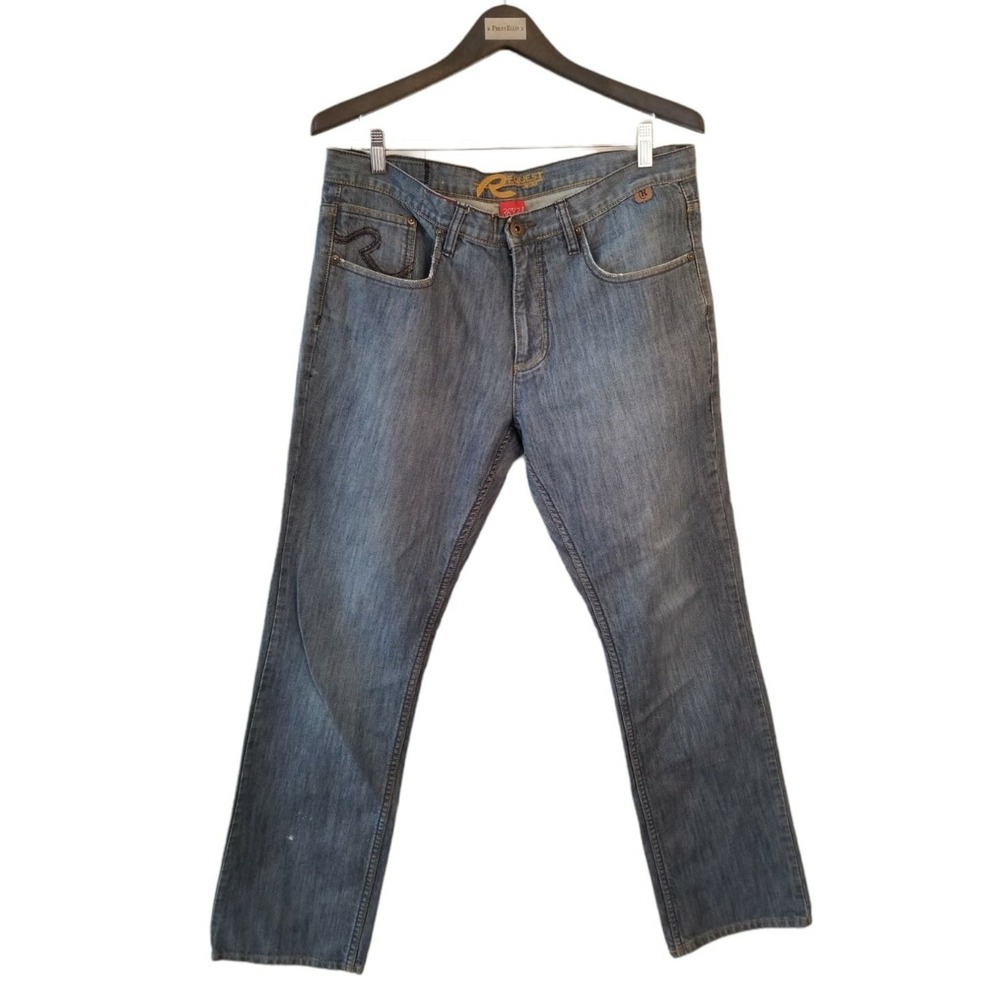 REQUEST Blue Jeans straight Leg Men's Size 36X34